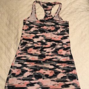 Lulu lemon Pink Camo Tank Size 2